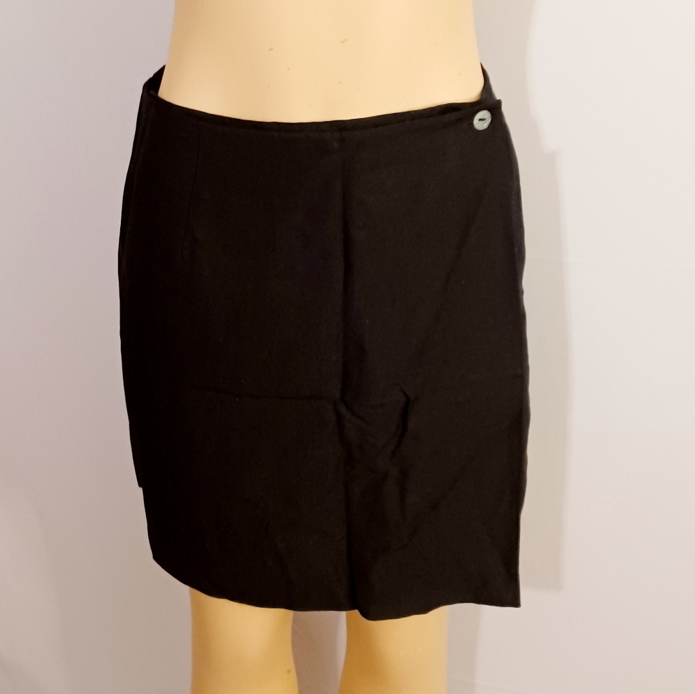 Vintage Finity Silk Linen Wrap Skirt 8